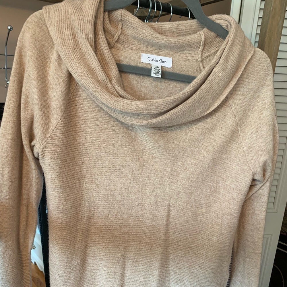 Calvin Klein low hanging turtle neck